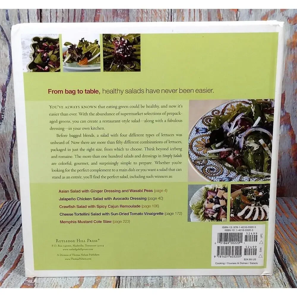 Simply Salads by Jennifer Chandler -‎ Hardcover Cookbook